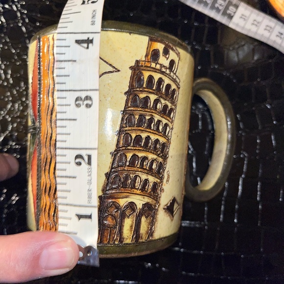 Leaning Tower of Pisa Mugs - Set of 2 - Handmade - Picture 8 of 8